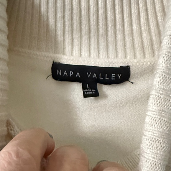 Chic Cream Turtleneck Sweater - Picture 2 of 2